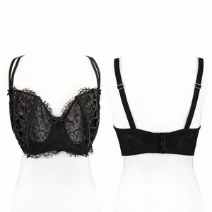 Victoria’s Secret Dream Angels Black Lace Underwire Bra 36DD Unpadded NEW